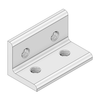 MODULAR SOLUTIONS ANGLE BRACKET<BR>30 SERIES 30MM TALL X 60MM WIDE W/HARDWARE